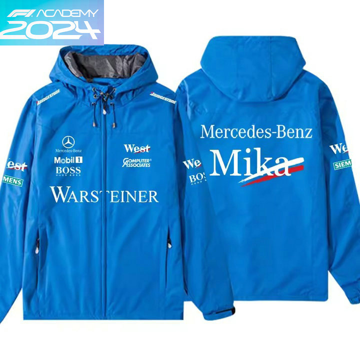 2024 Veste Mercedes-Benz Mika Hakkinen Capuche Coupe-vent Homme